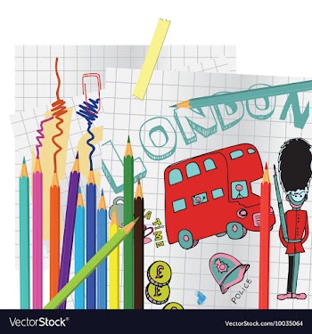 London doodles vector image