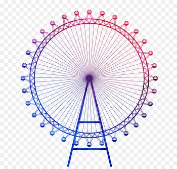 London Eye Big Ben Drawing - Colorful windmill 
