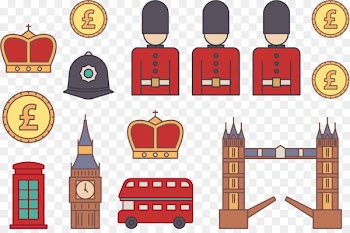 London Illustration - Vector British soldiers 