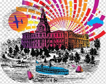 London Illustration, White House transparent background PNG clipart