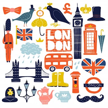 London landmarks set Free Vector