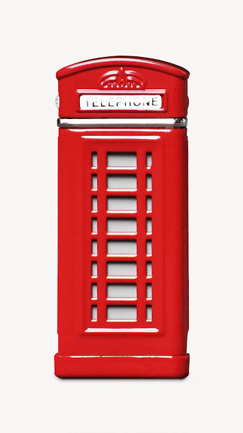 London phone booth, collage element | Free PSD - rawpixel