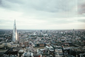 London Skyline And Gray Sky