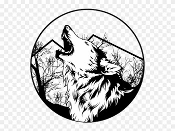 Lone Wolf Vector Illustration, Lone, Wolf, Angry Png - Gray Wolf