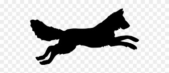 Lone Wolves Creative - Wolf Jumping Silhouette Png