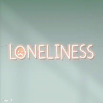 Loneliness during self isolation neon sign vector  | Free  vector - 2309450