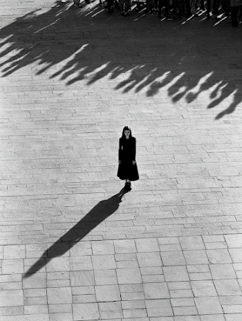 Lonely Figure in a Crowded Shadow