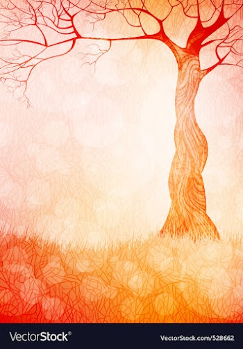 Lonely tree vector image