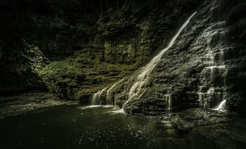Long-Exposure Photo of Waterfall