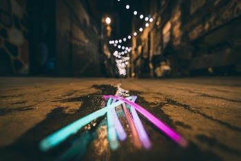Long Exposure Photography of Light Sticks