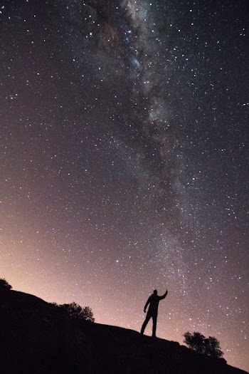 long exposure photography of stars