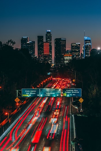 Long Exposure Photography of Vehicles on road