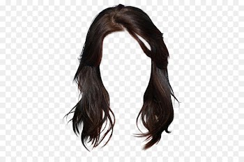 Long hair Brown hair Black hair Hairstyle - Western style long hair brunette graphic material 