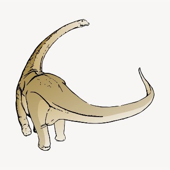 Long-neck dinosaur clipart, extinct animal | Free Vector - rawpixel