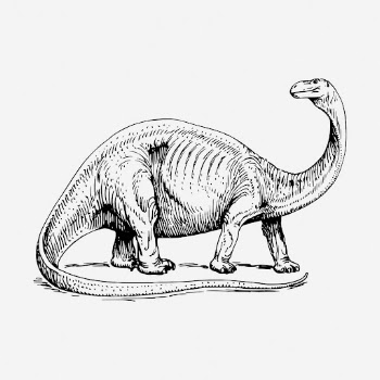 Long neck dinosaur drawing, vintage | Free Photo - rawpixel