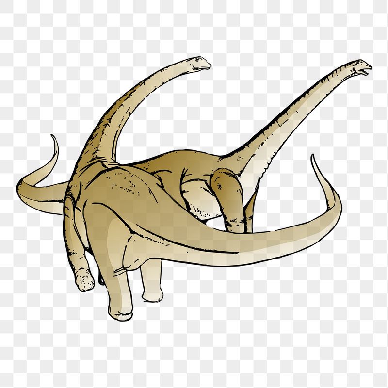 Long-neck dinosaurs png sticker, extinct | Free PNG - rawpixel