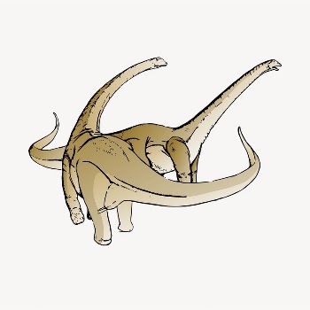 Long-neck dinosaurs sticker, extinct animal | Free PSD - rawpixel