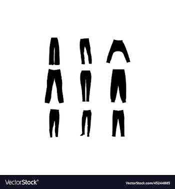 long pants silhouette creative design