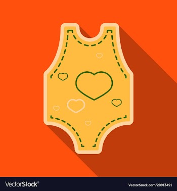 Long sleeve baby bodysuits with cute design vector image