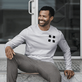 Long sleeve t-shirt mockup, active | Free PSD Mockup - rawpixel