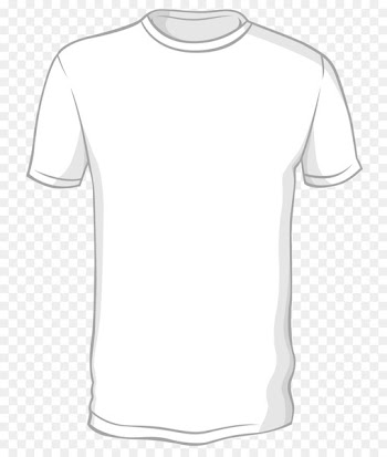Long-sleeved T-shirt - Hand-painted pure white T-shirt vector 