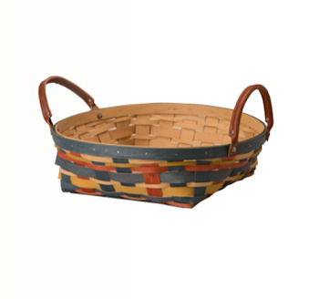 Longaberger Round Serving Basket - Autumn Plaid – Longaberger ...