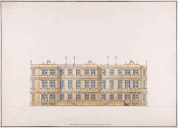 Longleat, Somerset: Elevation (ca. 1810) | Free Photo - rawpixel