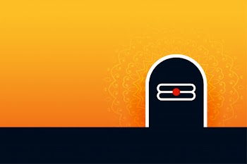 Lord shiva shivling background for shivratri festival Free Vector