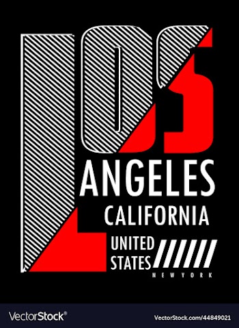 los angeles core denim denim typography for t