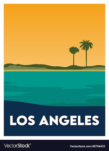 los angeles with beautiful view