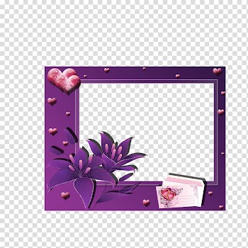 Los Caminantes, Purple Frame transparent background PNG clipart