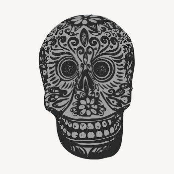 Los Muertos skull mask, Mexican | Free Vector Illustration - rawpixel