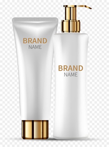 Lotion Cosmetics - Vector hand-painted white wash milk set 