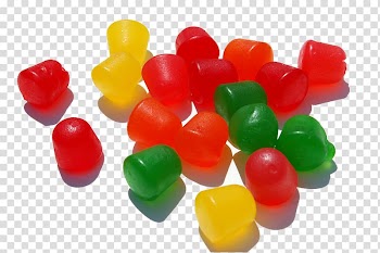 Lots of candies, Chewing gum Gummi candy Gummy bear Ferrara Candy Company, Gum color transparent background PNG clipart