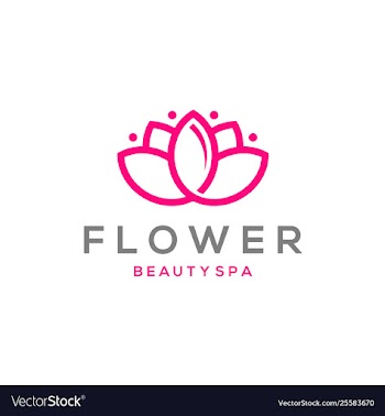 Lotus flower logo design vector image