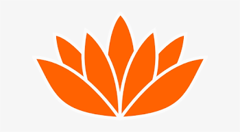 Lotus Flower Silhouette Vector Png Graphic Free Library - Orange ...