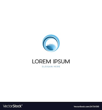 Lotus leaf meditation creative business logo vector image