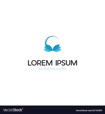 Lotus leaf meditation creative business logo vector image