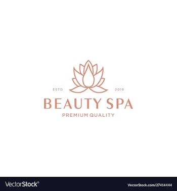 Lotus spa logo design vector image