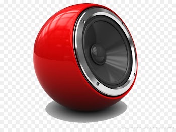 Loudspeaker Stock photography Sound Illustration - Red Speaker 