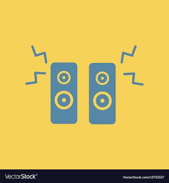 Loudspeakers vector image
