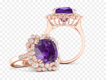LOUIE DANIELE Diamond Co. Amethyst Ring Jewellery - ring 