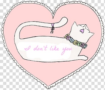 Louistmlinsns , white cat and pink heart art transparent background PNG clipart