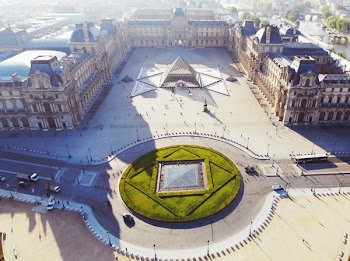 Louvre Courtyard Paris France