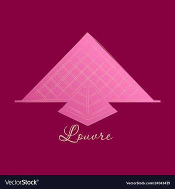 Louvre in paris icon vector image