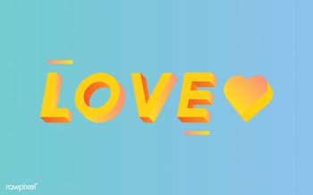 Love 3d blue | Free stock vector - 66772