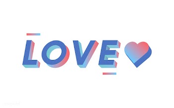 Love 3d blue | Free stock vector - 66857