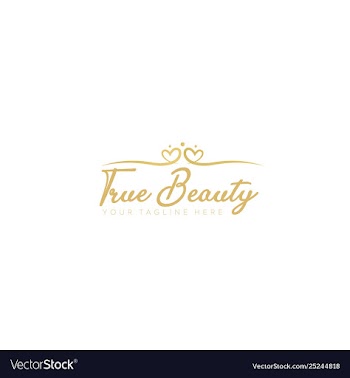 Love and beauty logo design typography vector image