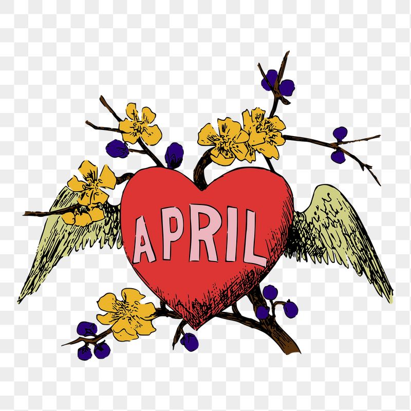 Love April word png sticker | Free PNG - rawpixel
