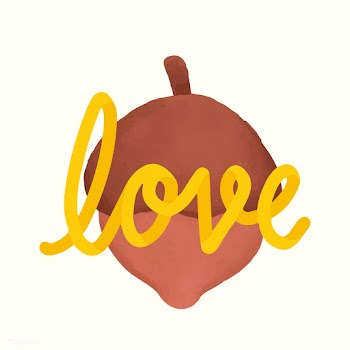 Love autumn season acorn illustration | Free stock vector - 472849